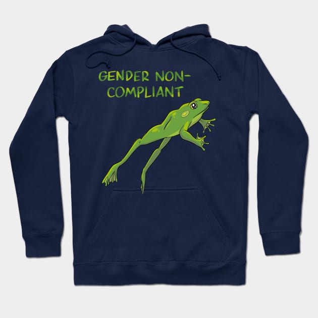 Gender Non-Compliant Frog Hoodie by sophielabelle